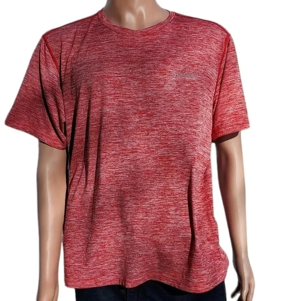 Columbia Red & White Tee Shirt XL - Picture 3 of 14